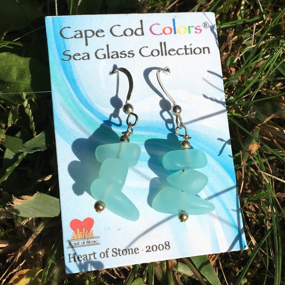 Cape Cod Colors Sea Glass Earrings